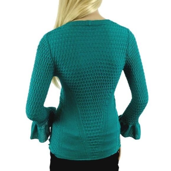 Vintage Missoni Bell Sleeve V-Neck Button Front Top - Picture 4 of 7